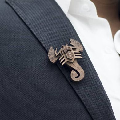 Scorpion Brooch from Zodiac collection –