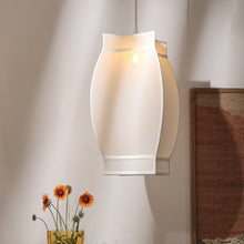 Load image into Gallery viewer, Arc Pendant - Corners, Spandex Fabric Pendant, Statement Lamps
