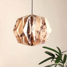 Load image into Gallery viewer, Sphere Pendant (Marble Print) - Marble Print, Origami Pendant Lamp, Best Design Messe Frankfurt Trends 2024
