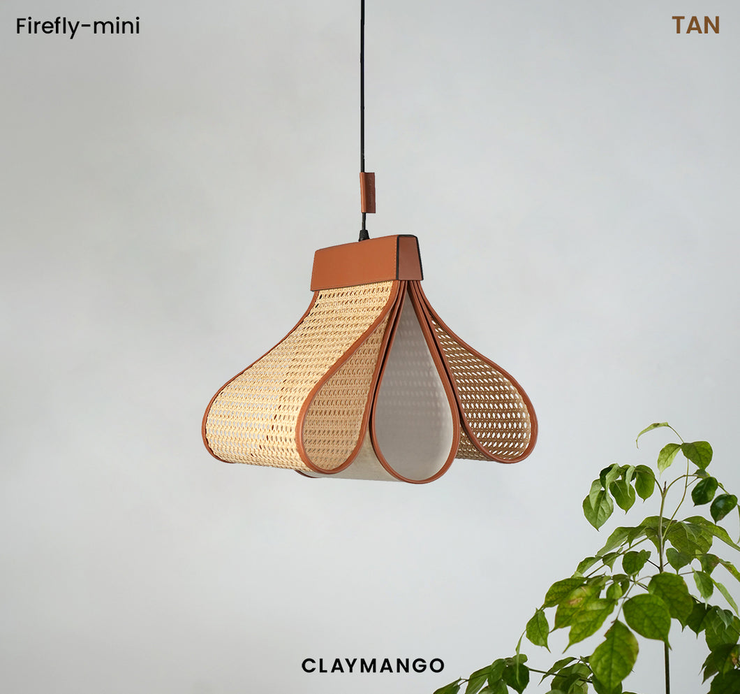 Firefly Mini - Unique handmade Woven Hanging Pendant Light, Natural/Bamboo Pendant Light for Home restaurants and offices.