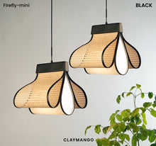 Load image into Gallery viewer, Firefly Mini - Unique handmade Woven Hanging Pendant Light, Natural/Bamboo Pendant Light for Home restaurants and offices.
