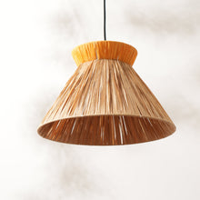 Load image into Gallery viewer, Ombre Pendant Lamp - Raffia Hanging Light, Handmade Pendant Light, Modern Decorative Lighting
