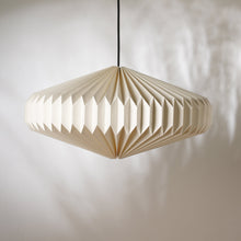 Load image into Gallery viewer, Oblong 2 Pendant Lamp - Paper Origami Pendant Light, Handpleating, Origami Lampshade, Scandinavian Design Hanging Light
