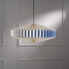 Load image into Gallery viewer, Oblong 2 Pendant Lamp - Paper Origami Pendant Light, Handpleating, Origami Lampshade, Scandinavian Design Hanging Light
