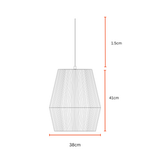 Load image into Gallery viewer, Colour Story 200 Pendant Lamp - Limited Edition Threading Pattern Pendant Light, Cotton Threading Lampshade, Sturdy Construction Hanging Light
