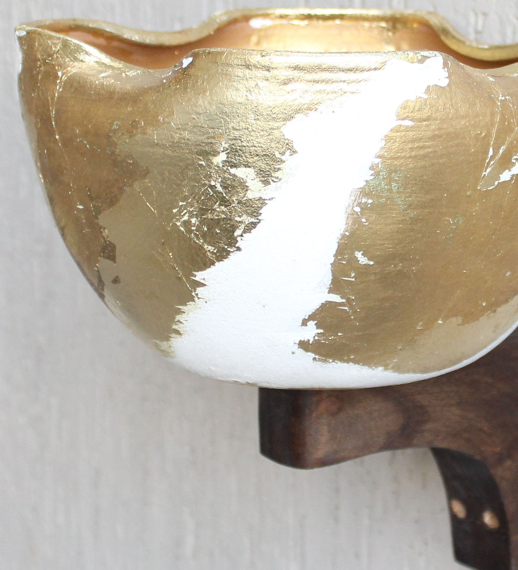 GOLD WHITE WALL LAMP