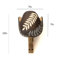 Load image into Gallery viewer, BROWN LEAF PATTERN WALL LAMP
