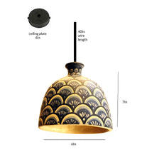 Load image into Gallery viewer, Blue bird design single Hanging Light
