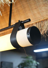 Load image into Gallery viewer, Morocco Hut Linear lamp -  Natural cane mesh and Raffia Grass for Home, restaurants and offices.
