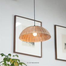 Load image into Gallery viewer, Vassa : Unique handmade Woven Hanging Pendant Light, Natural/Cane Pendant Light for Home restaurants and offices.
