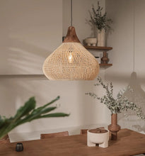 Load image into Gallery viewer, CaneNest-Unique handmade Woven Hanging Pendant Light, Natural/Cane Pendant Light for Home restaurants and offices.
