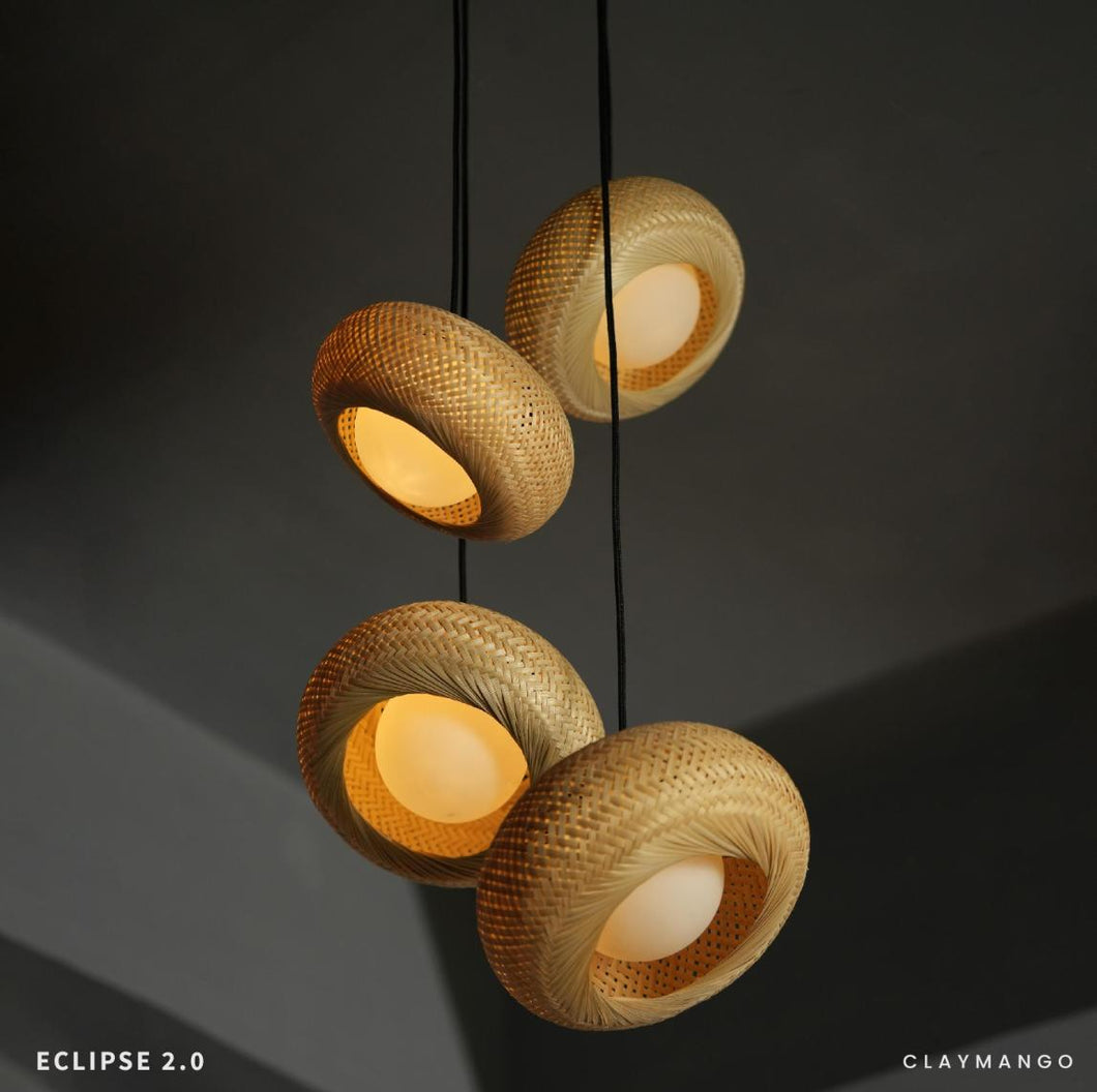 Eclipse 2.0 - Bamboo Cluster Pendant Lamps.