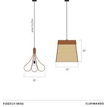 Load image into Gallery viewer, Firefly Mini - Unique handmade Woven Hanging Pendant Light, Natural/Bamboo Pendant Light for Home restaurants and offices.
