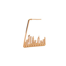 Load image into Gallery viewer, CITY SKYLINE sterlling earings - GOLD PLATED-Jewellery-Claymango.com
