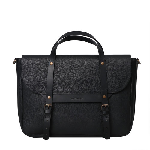 ULTIMATE BLACK LEATHERR BRIEFCASE