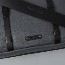 Load image into Gallery viewer, grey Leather laptop briefcase
