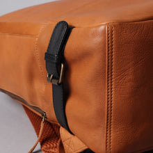 Load image into Gallery viewer, tan leather backpack for college girls
